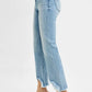 RISEN Full Size High Rise Crop Bootcut Fray Hem Jeans Plus Size