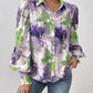 Daverri Fashions Floral Print Long Sleeve Shirt - DAVERRI FASHIONS