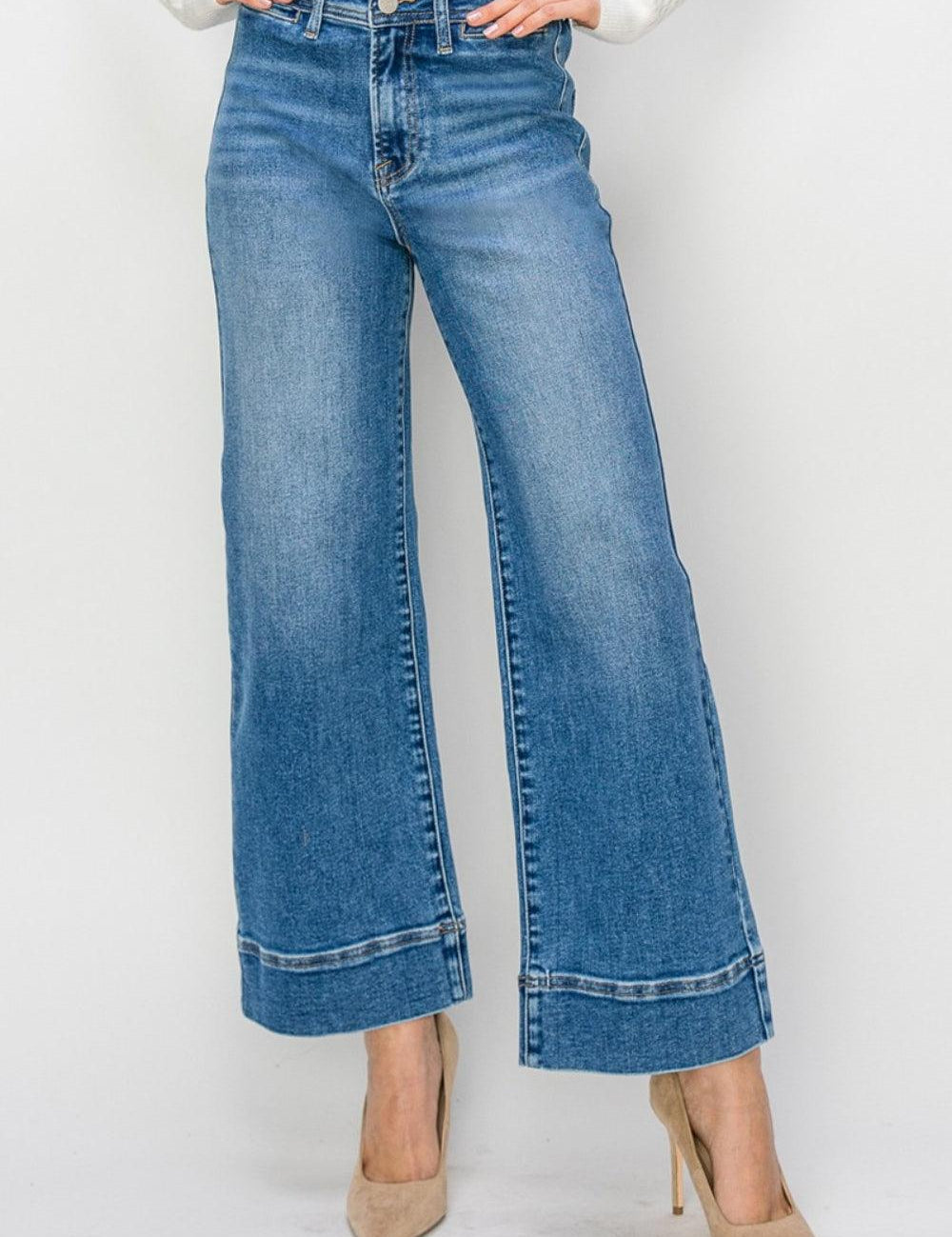 High Rise Wide Leg Jeans Medium 3XL Jeans