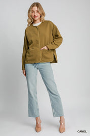 Umgee Textured Jacquard Jacket | Jackets Daverri Fashions