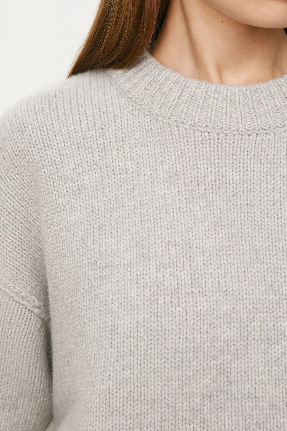 Basic Bae Round Neck Dropped Shoulder Sweater Sweaters