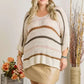 ADORA Multi Color Strip Sweater Plus Size - DAVERRI FASHIONS