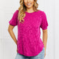 BOMBOM Carnival Vibes Animal Textured Top Deep Purple Tops