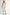 MABLE Contrast Striped Crochet Knit Midi Dress