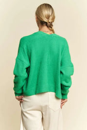 Davi & Dani Open Front Drop Shoulder Cardigan | Cardigans Daverri Fashions