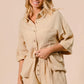 BiBi Crinkle Gauze Shirt and Short Set Outfit Sets