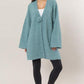 HYFVE Front Rosette Longline Slit Sweater Cardigan Cardigans