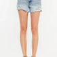 Kancan Distressed High Waist Denim Shorts with Pockets - DAVERRI FASHIONS