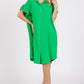 Mittoshop Button Down Flounce Sleeve Dress with Pockets - DAVERRI FASHIONS