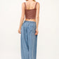 And The Why Elastic Back Pleated Baggy Jeans Jeans