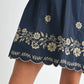 MABLE Embroidered Long Sleeve Peasant Mini Dress Mini Dresses