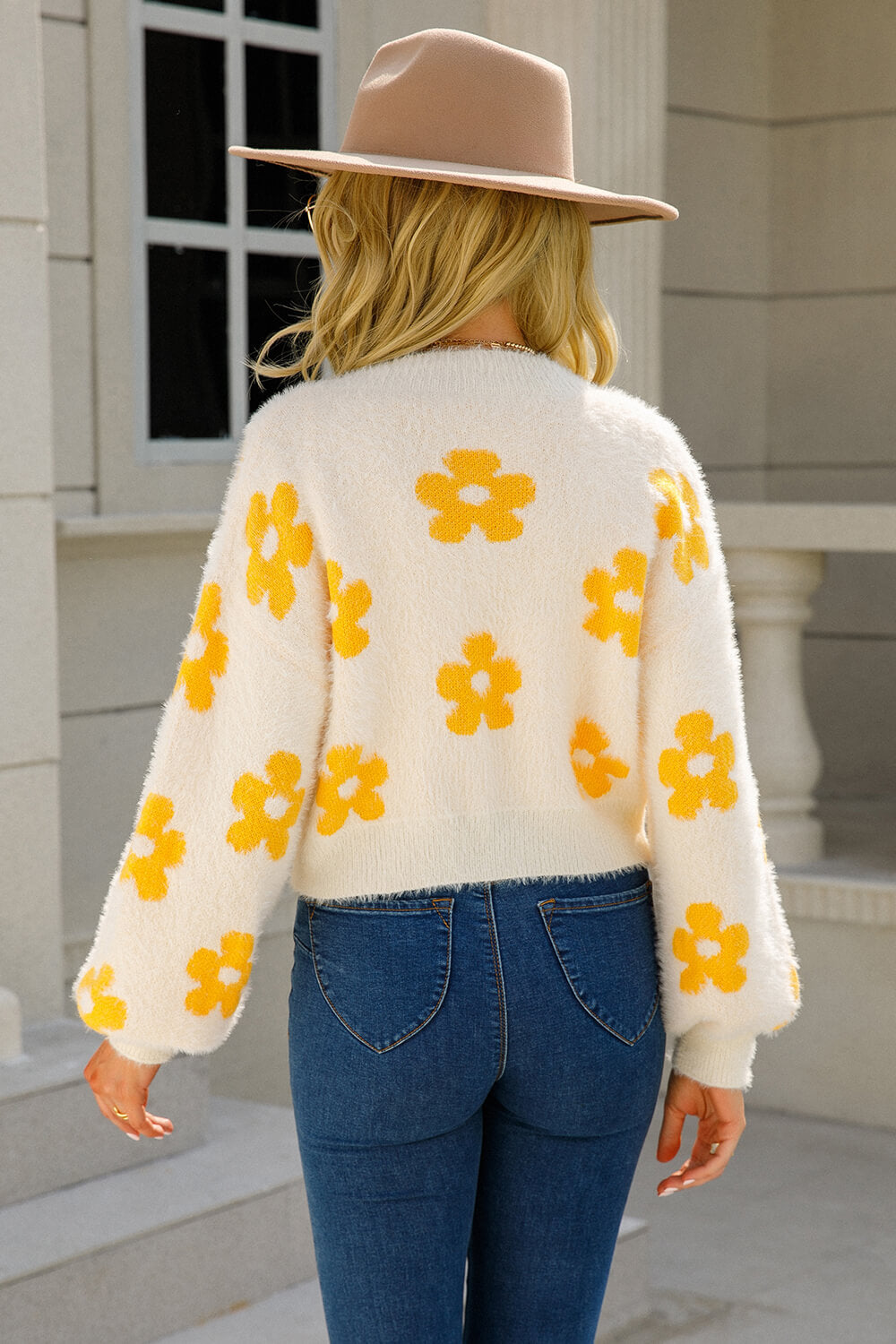 Angel Wings Floral Open Front Fuzzy Cardigan | Cardigans Daverri Fashions