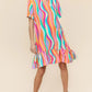 Haptics Tiered Woven Ruffle Hem Dress Knee Length Dresses