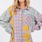 SAGE + FIG Button Up Raw Hem Plaid Flannel Shirt Shirts