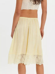 Lace Detail Shorts | Shorts Daverri Fashions