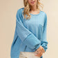 BiBi Oversized Pocket Front Sweatshirt - DAVERRI FASHIONS