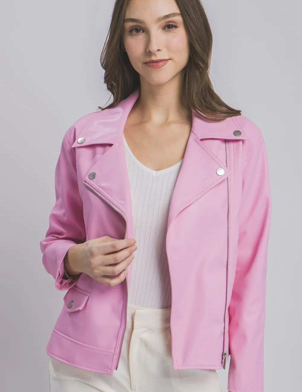Love Tree Collared Neck Zip Up Jacket | Jackets Daverri Fashions