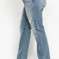 Judy Blue Full Size High Waist Distressed Dad Jean Jeans