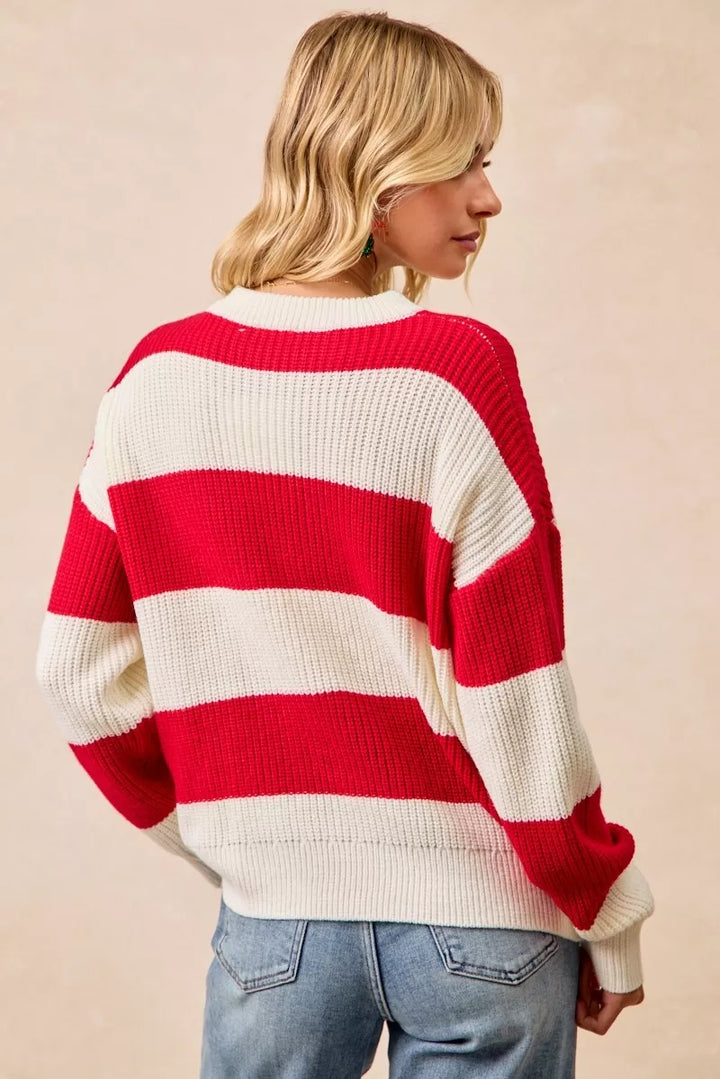 BiBi Christmas Merry Lettering Sweater | Sweaters Daverri Fashions