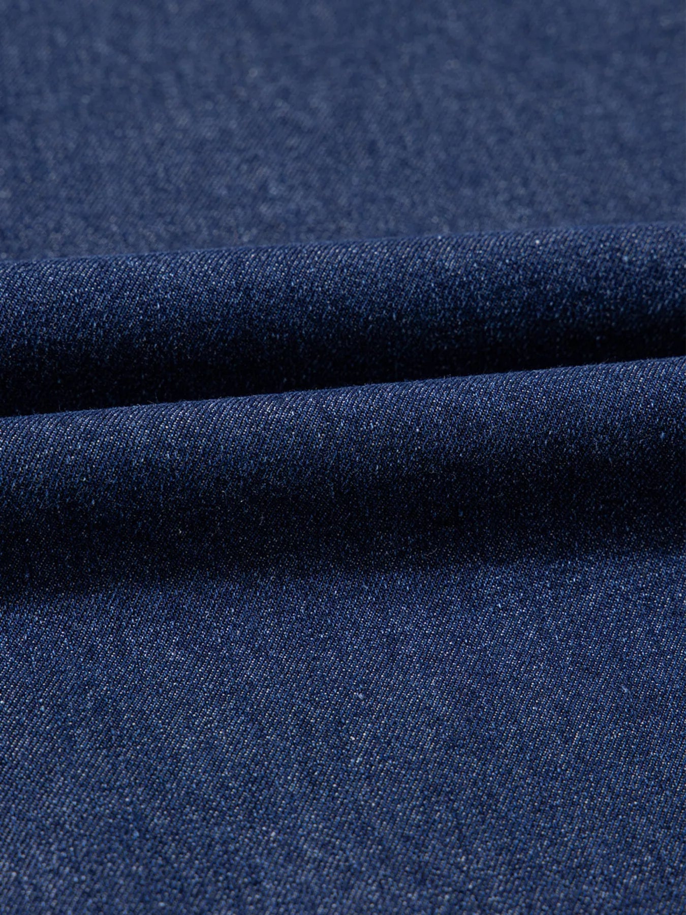 V Neck Collared Single Chest Pocket Long Sleeve Denim Dress | Mini Dresses Daverri Fashions