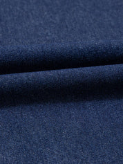 V Neck Collared Single Chest Pocket Long Sleeve Denim Dress | Mini Dresses Daverri Fashions