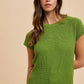 Annie Wear Round Neck Short Sleeve Sweater Sweaters