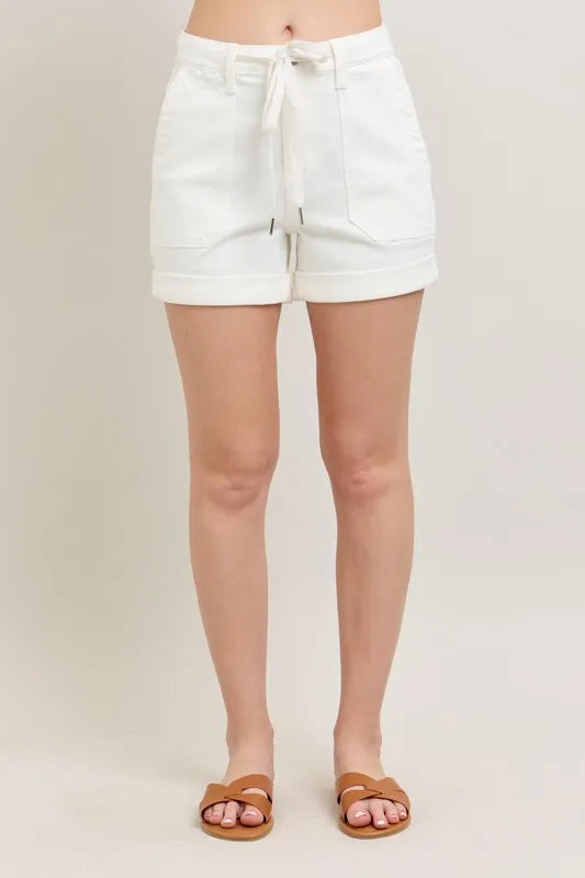 Judy Blue High Waist Cuff Denim Shorts
