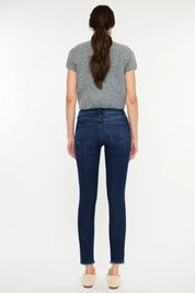 Kancan High-Rise Slim Fit Raw Hem Ankle Jeans | Jeans Daverri Fashions
