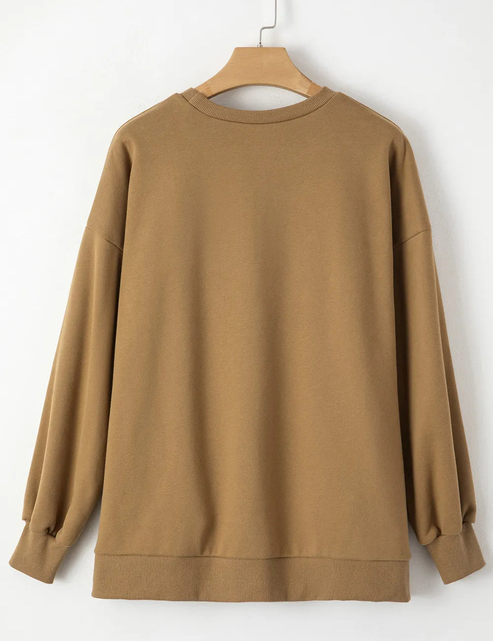 Round Neck Long Sleeve Sweatshirt | Sweatshirts Daverri Fashions
