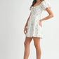 MABLE Floral Print Puff Sleeve Mini Dress