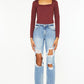 Kancan High Rise Distressed Boyfriend Jeans Jeans