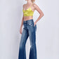 Artemis Vintage High Rise Stretch Flare Jeans - DAVERRI FASHIONS