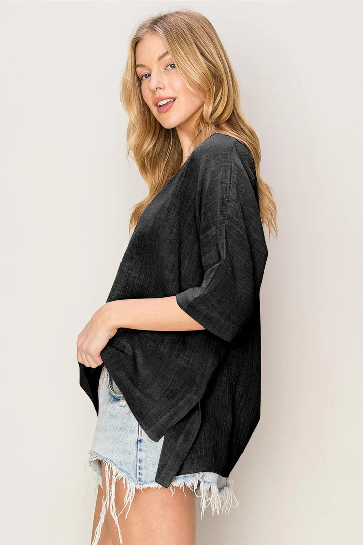 HYFVE V-Neck High-Low T-Shirt T-Shirts