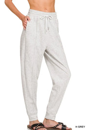 H GREY Zenana Drawstring Sweatpants with Pockets | Daverri Fashions