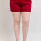 Judy Blue Plus Size High Waist Tummy Control Garment Dyed Heart Shaped Denim Shorts