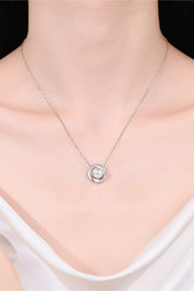 Moissanite Pearl Rhodium-Plated Necklace | Necklaces Daverri Fashions