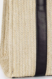 David Jones Square Woven Tote Handbag | Tote Bags Daverri Fashions