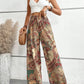 Printed Wide Leg Pants - DAVERRI FASHIONS