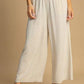 Umgee Full Size High Waisted Embellished Linen Pants Plus Size OATMEAL Pants