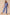 SO ME Front Tie Stripe Puff Sleeves Top and Wide Leg Pants Set ROYAL BLUE
