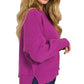 Zenana Wide Neck Band Drop Shoulder Sweater - DAVERRI FASHIONS