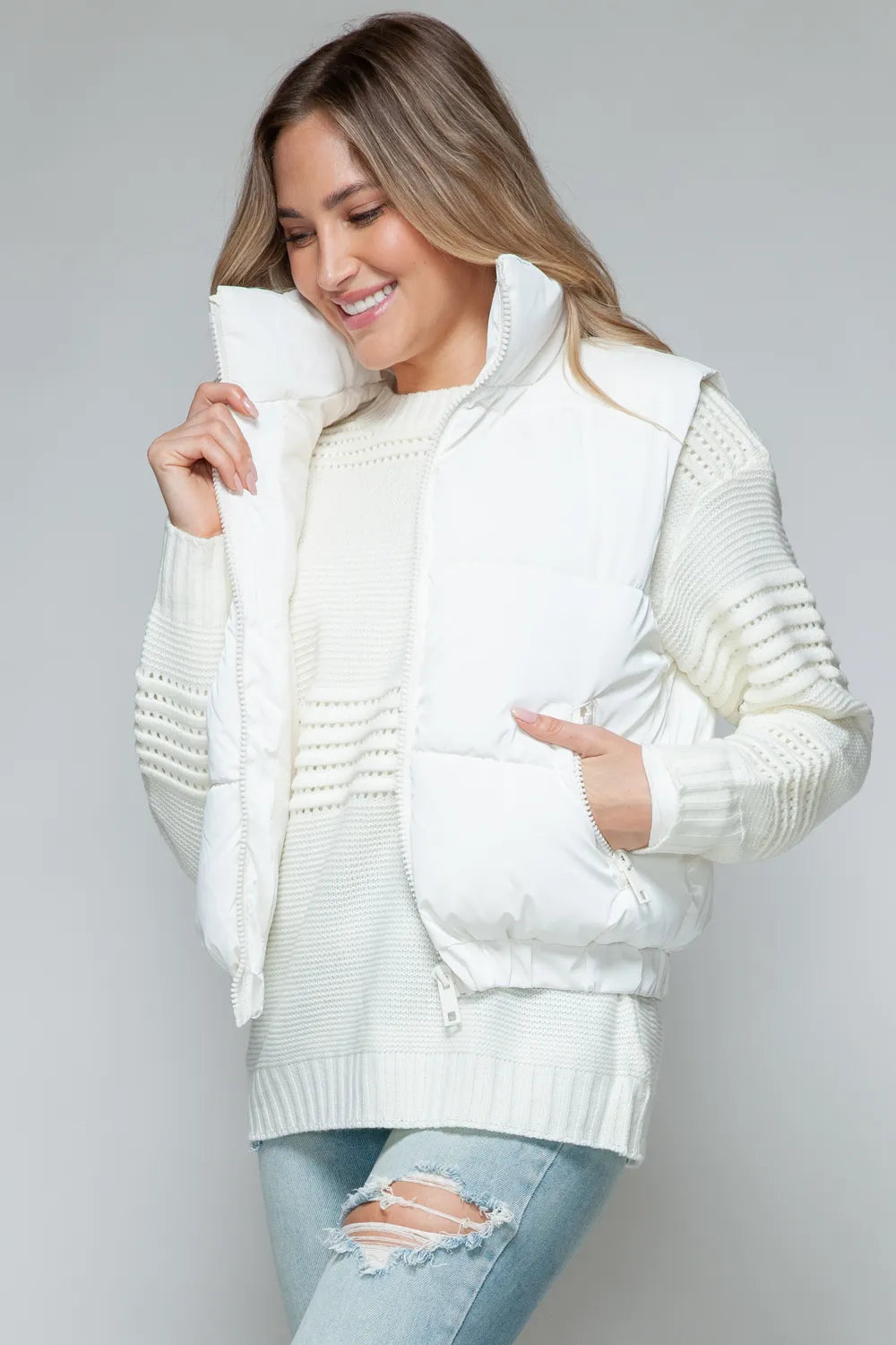 Snobbish Fine Fur Lining Quilted Vest | Vest Jackets Daverri Fashions