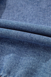 Button Up Cap Sleeve Denim Jacket | Denim Jacket Daverri Fashions