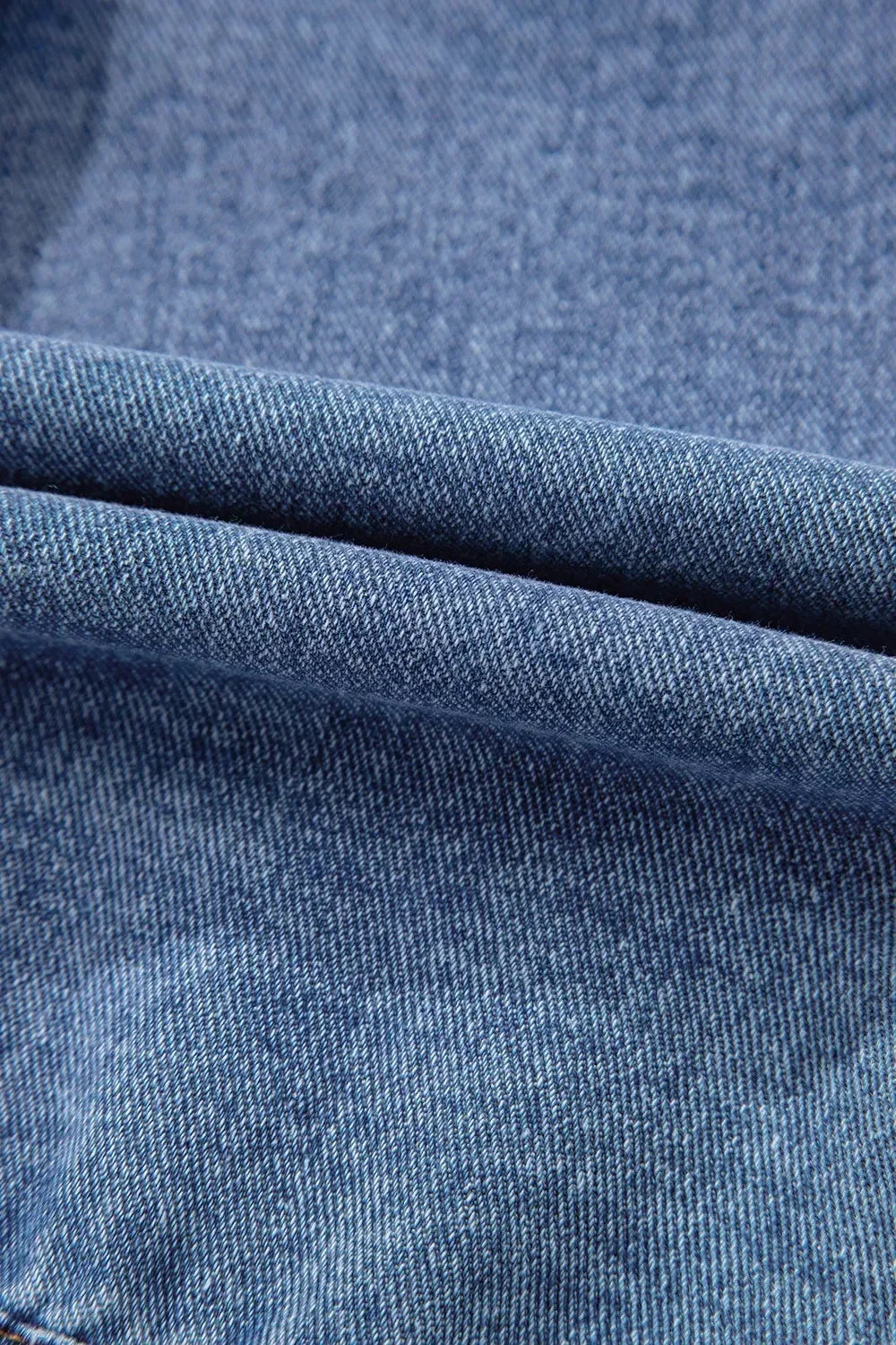 Button Up Cap Sleeve Denim Jacket - DAVERRI FASHIONS