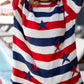 Daverri Stars and Stripes long sleeve sweater in cozy knit stripes