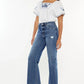 Kancan Full Size High Rise Slim Wide Leg Jeans - DAVERRI FASHIONS