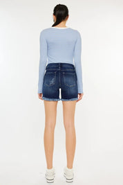 Kancan Mid Rise Button Fly Denim Shorts | Denim Shorts Daverri Fashions