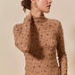 SO ME Floral Print Textured Long Sleeve Knit Top - DAVERRI FASHIONS