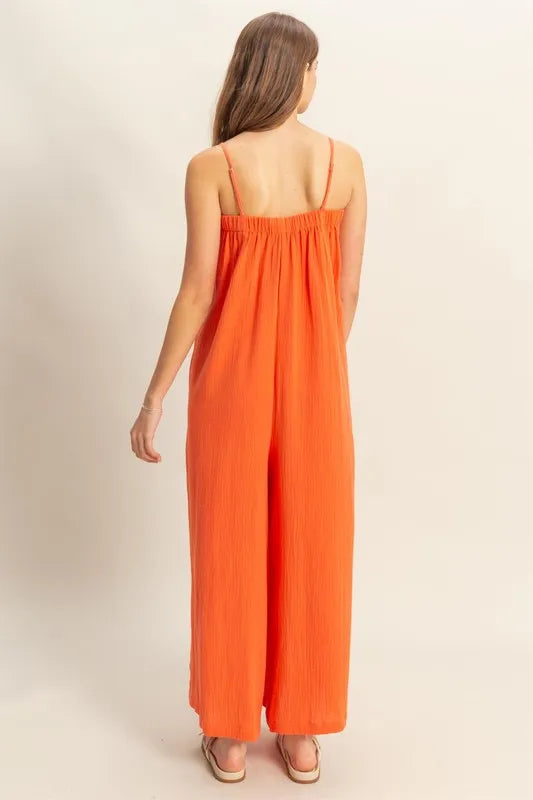 HYFVE Double Gauze Super Flowy Cami Jumpsuit Jumpsuits