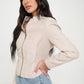 Coalition LA Zip Up Vegan Leather Moto Jacket - DAVERRI FASHIONS